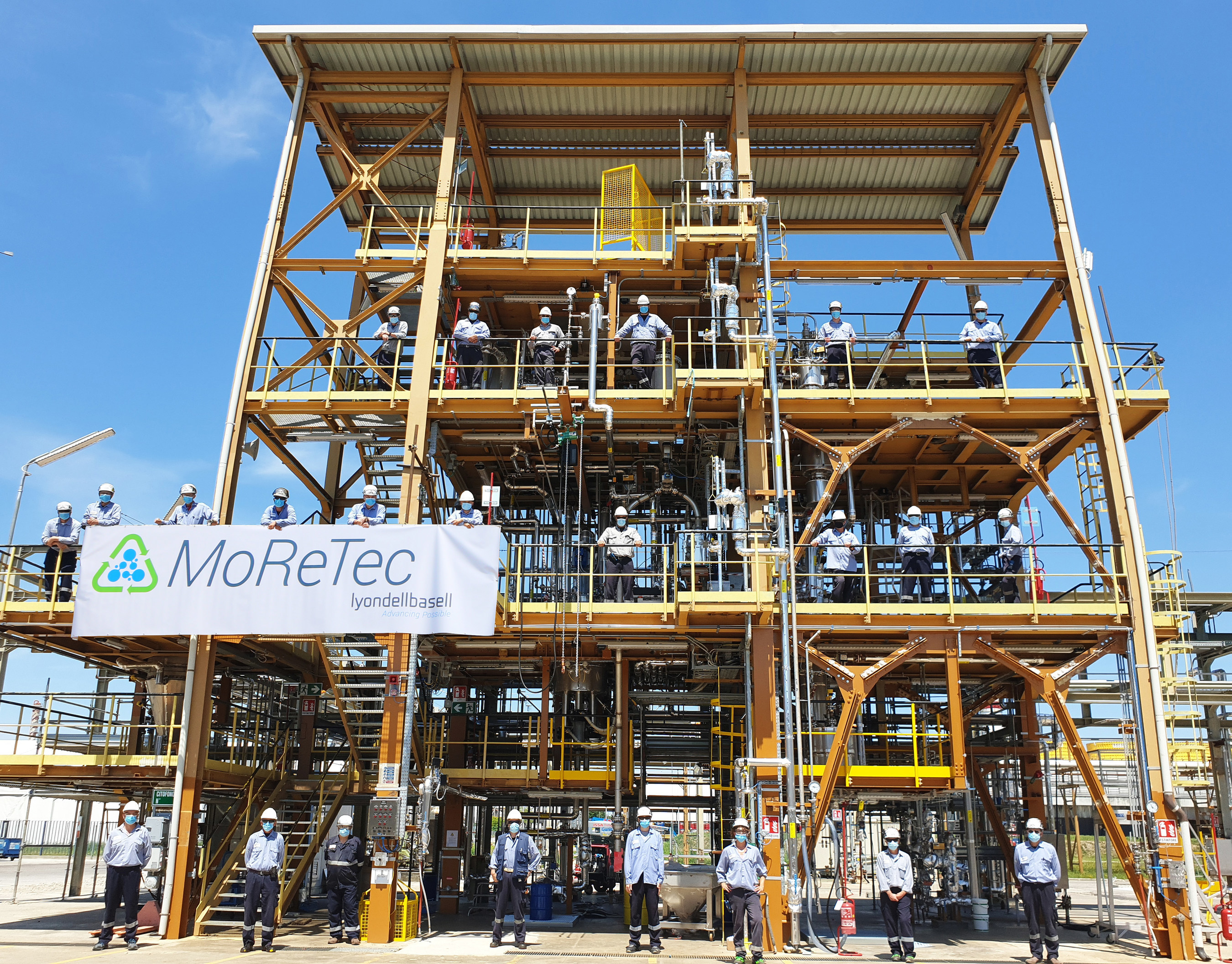LyondellBasell’s MoReTec technology aims to use post-consumer plastic waste as a feedstock for new plastic materials.