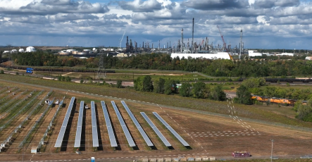 Refinery with solar field