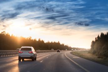 Car on highway